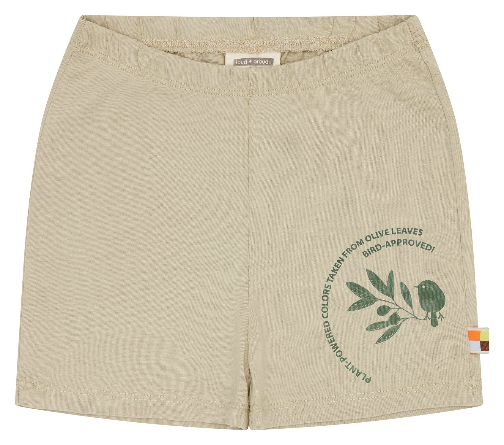 Short mit Pflanzenfarben gefärbt - loud + proud - 4240 - oli - 62/68