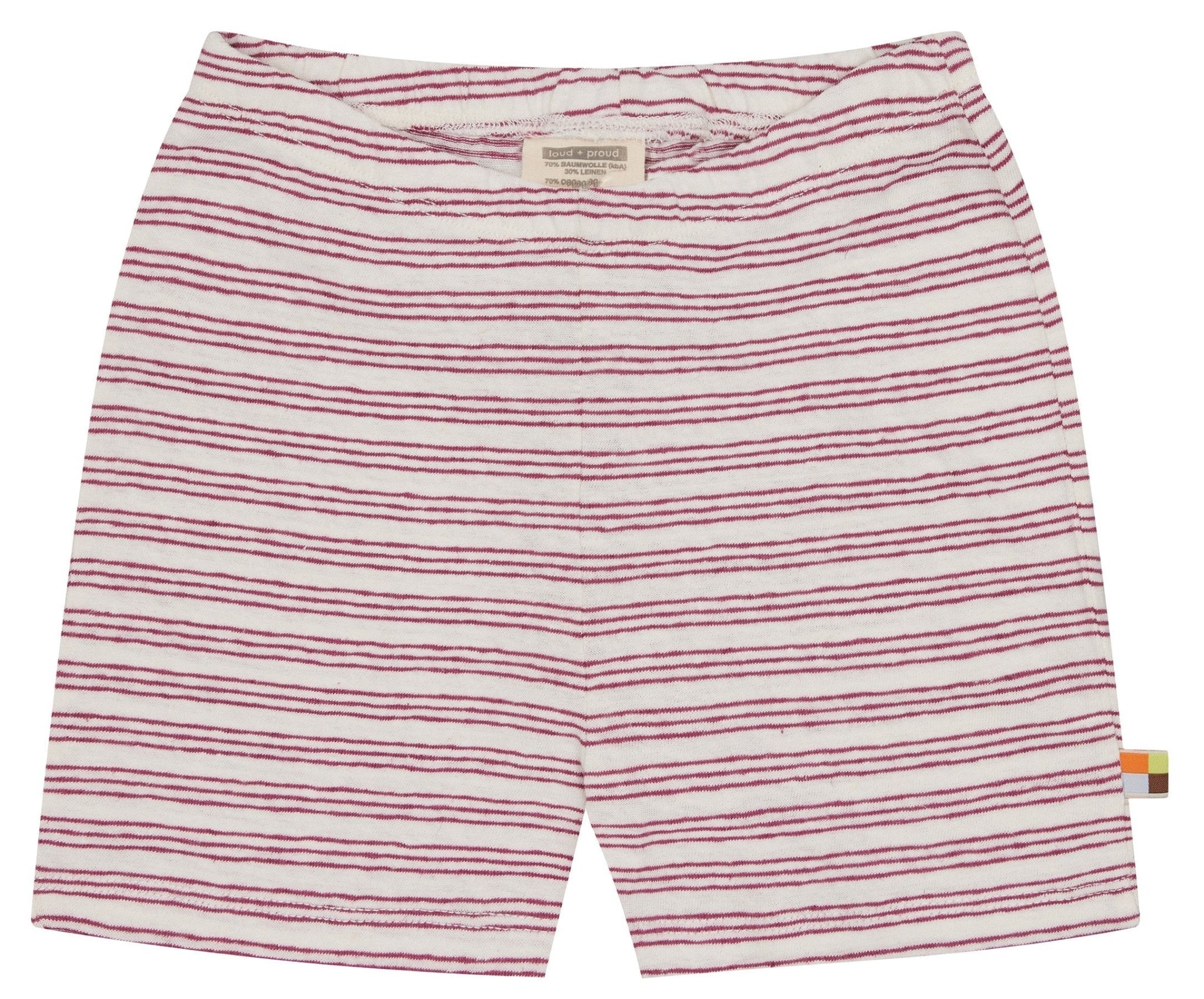 Short Ringel mit Leinen - loud + proud - 4232 - rou - 62/68