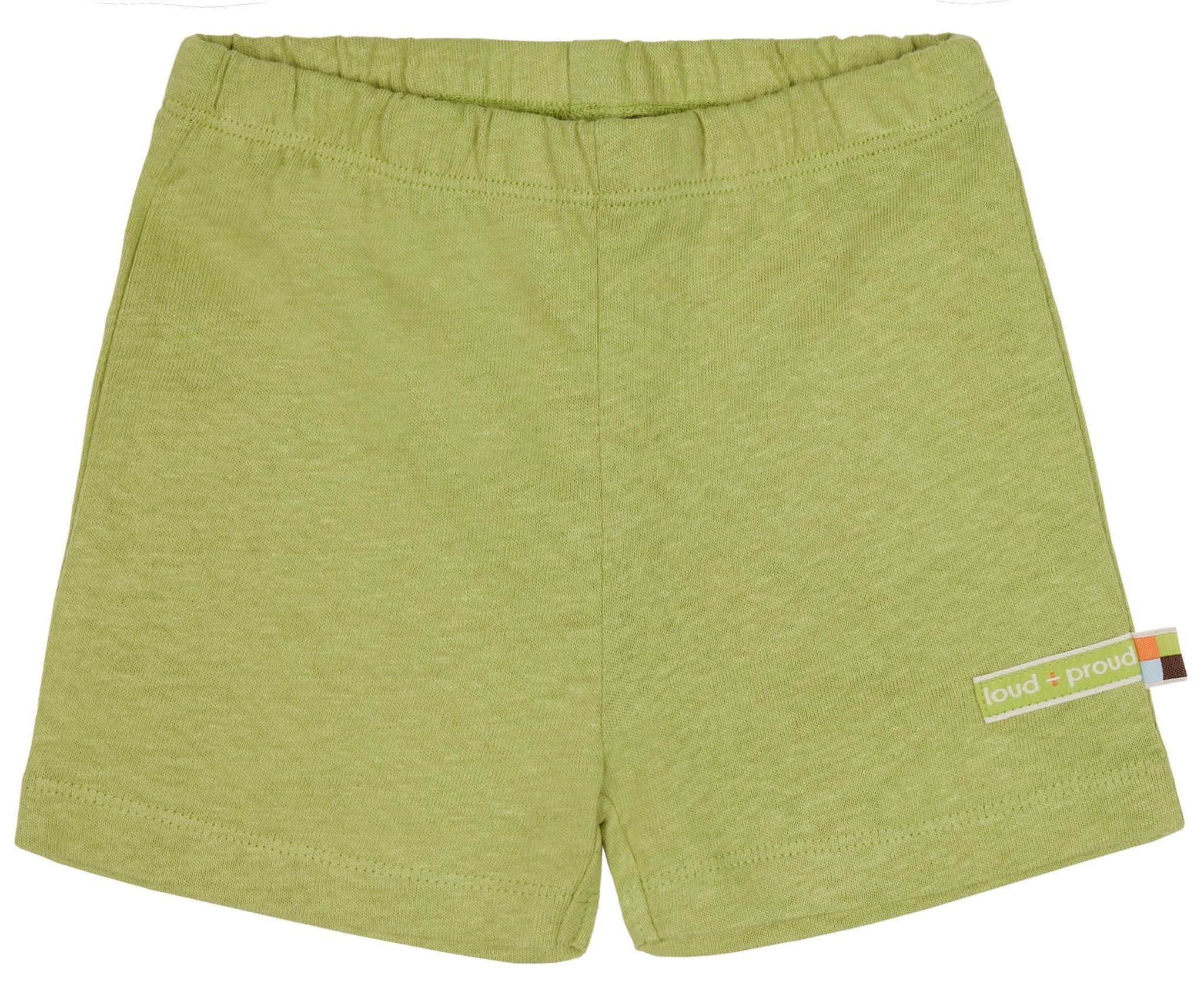 Short uni mit Leinen - loud + proud - 4173 - avo - 62/68