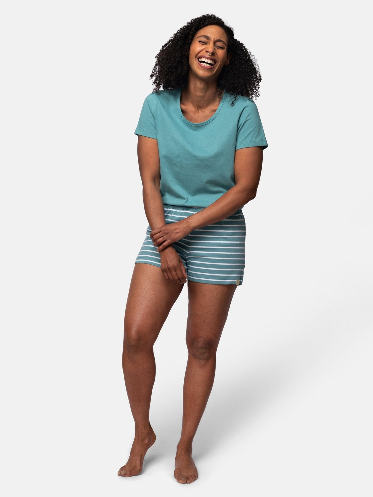 Shorts Ringel aus weichem Jersey - loud + proud - G403-top-36
