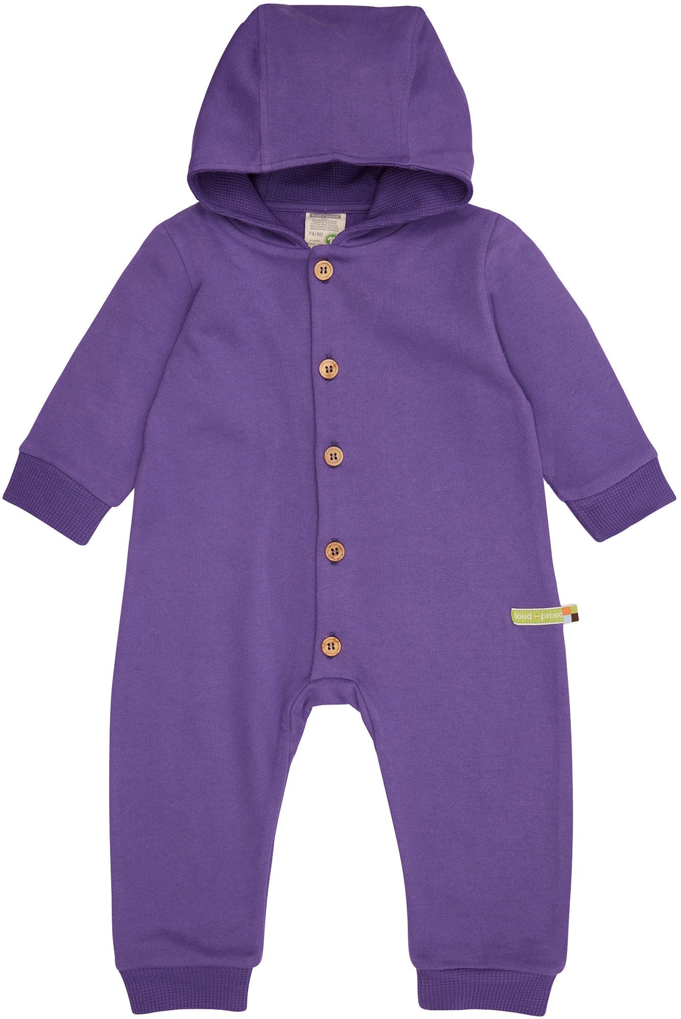  - Sweat - Overall mit Kapuze - loud + proud - 5139-vio-50/56