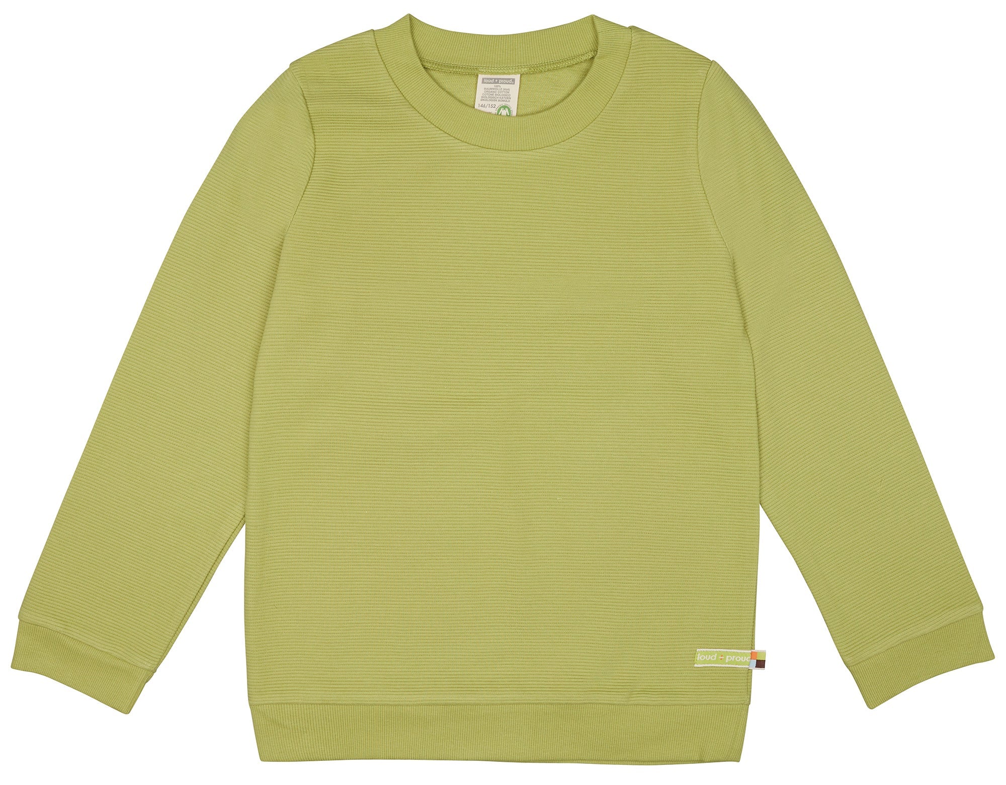 Sweat Rippenstruktur - loud + proud - 1113K - avo - 134/140