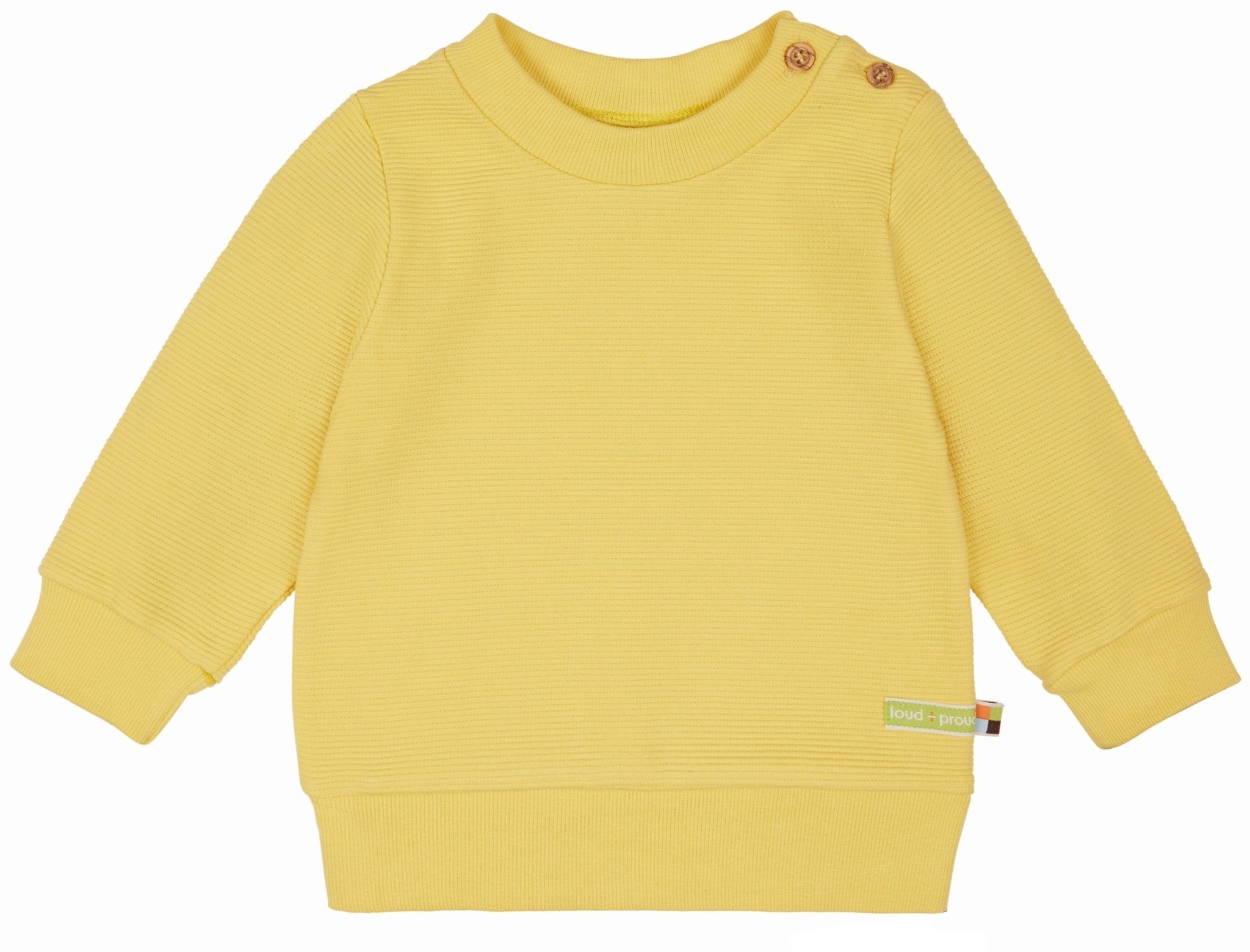 Sweat Rippenstruktur - loud + proud - 1113 - gol - 62/68