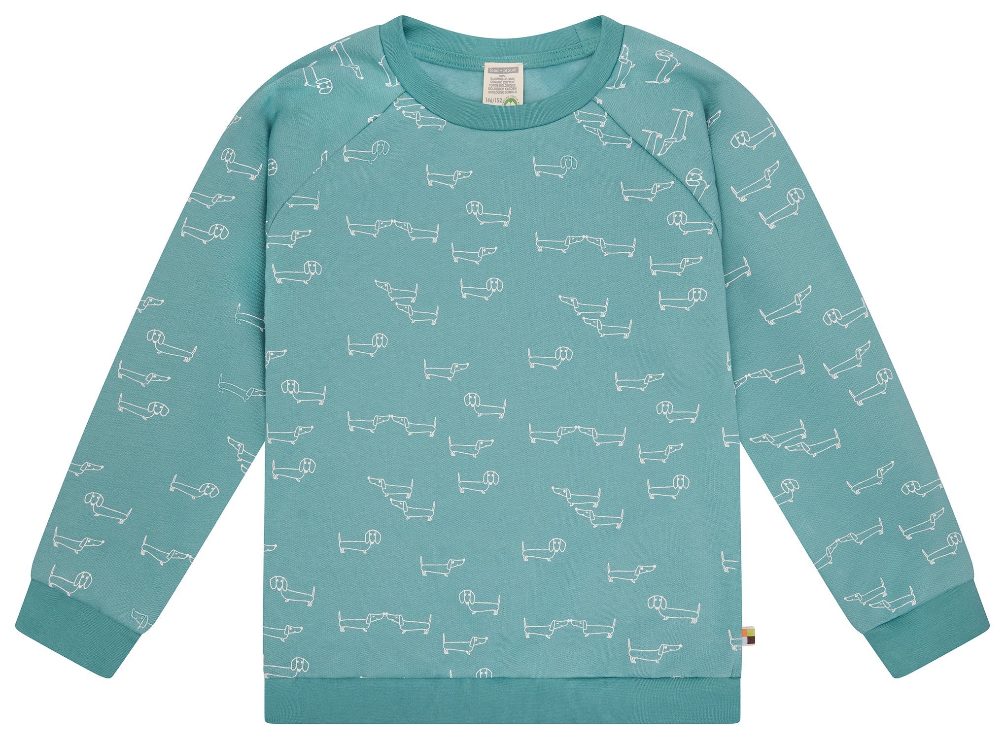 Sweatshirt mit Alloverdruck - loud + proud - 1200K - ore - 134/140