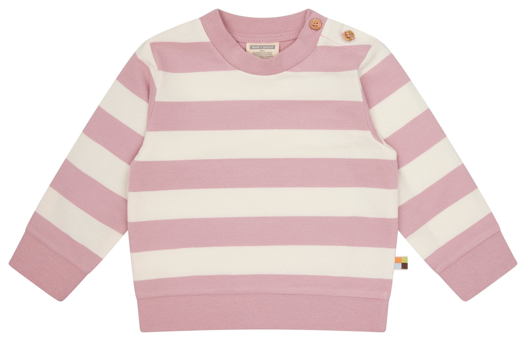Sweatshirt mit Blockstreifen - loud + proud - 1206-ast-62/68
