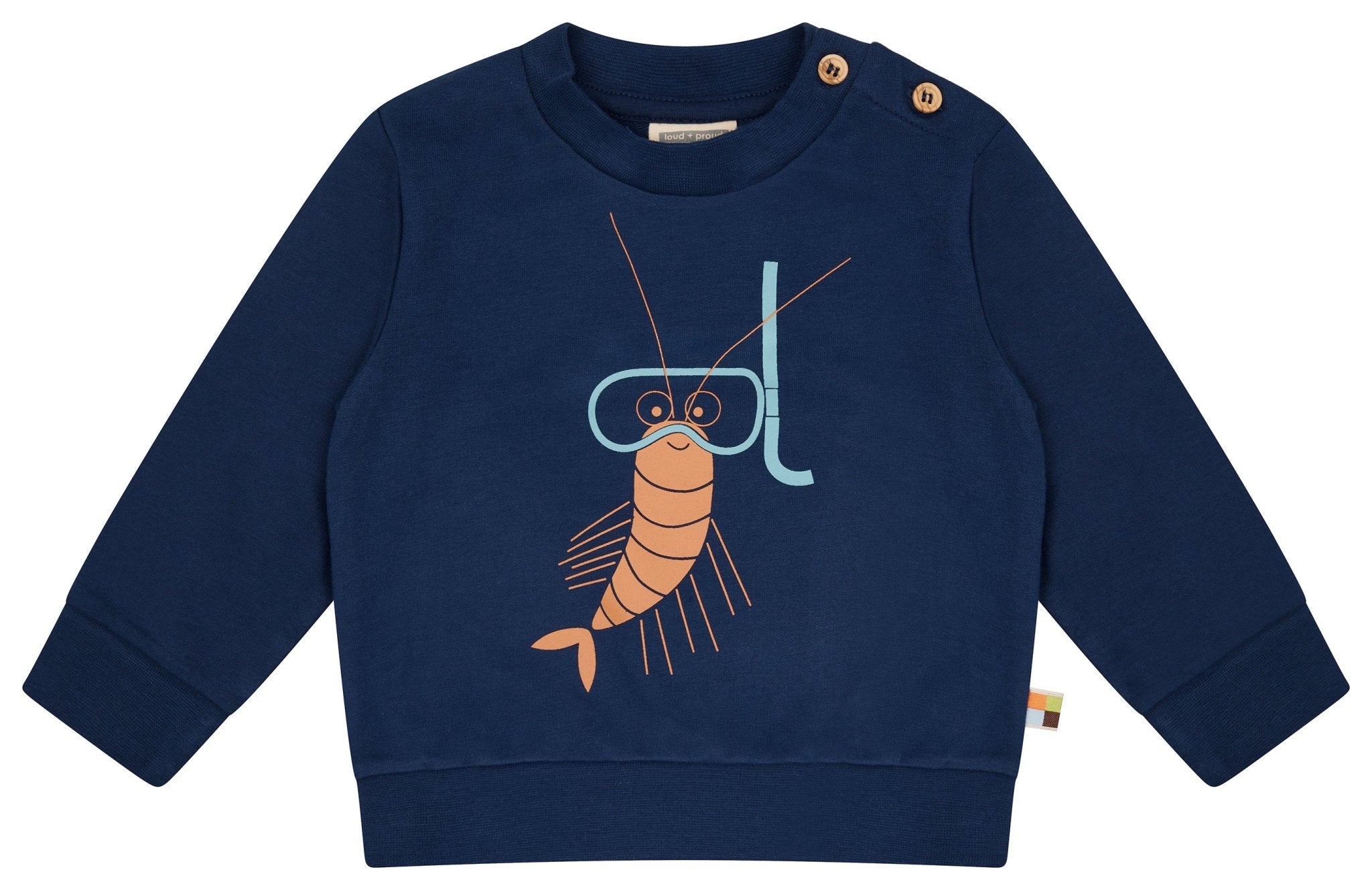 Sweatshirt mit Druckmotiv - loud + proud - 1205-ul-62/68