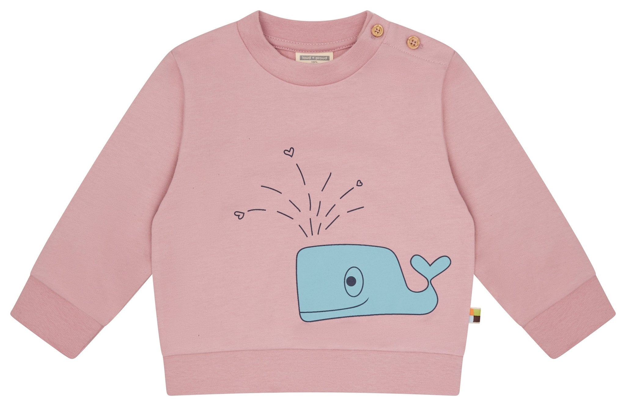 Sweatshirt mit Druckmotiv - loud + proud - 1205-ast-62/68