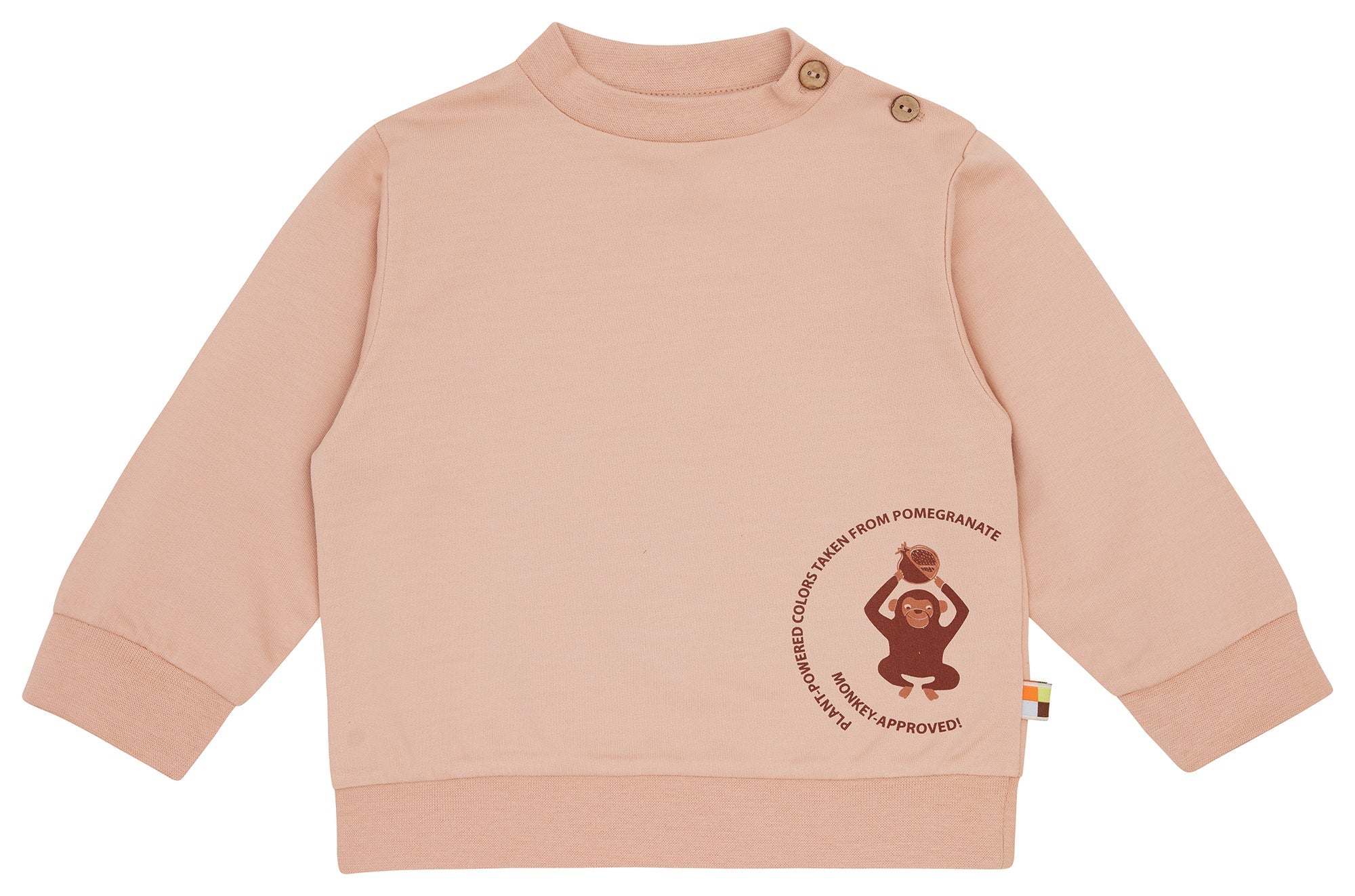 Sweatshirt mit Pflanzenfarben gefärbt - loud + proud - 1195 - pom - 62/68