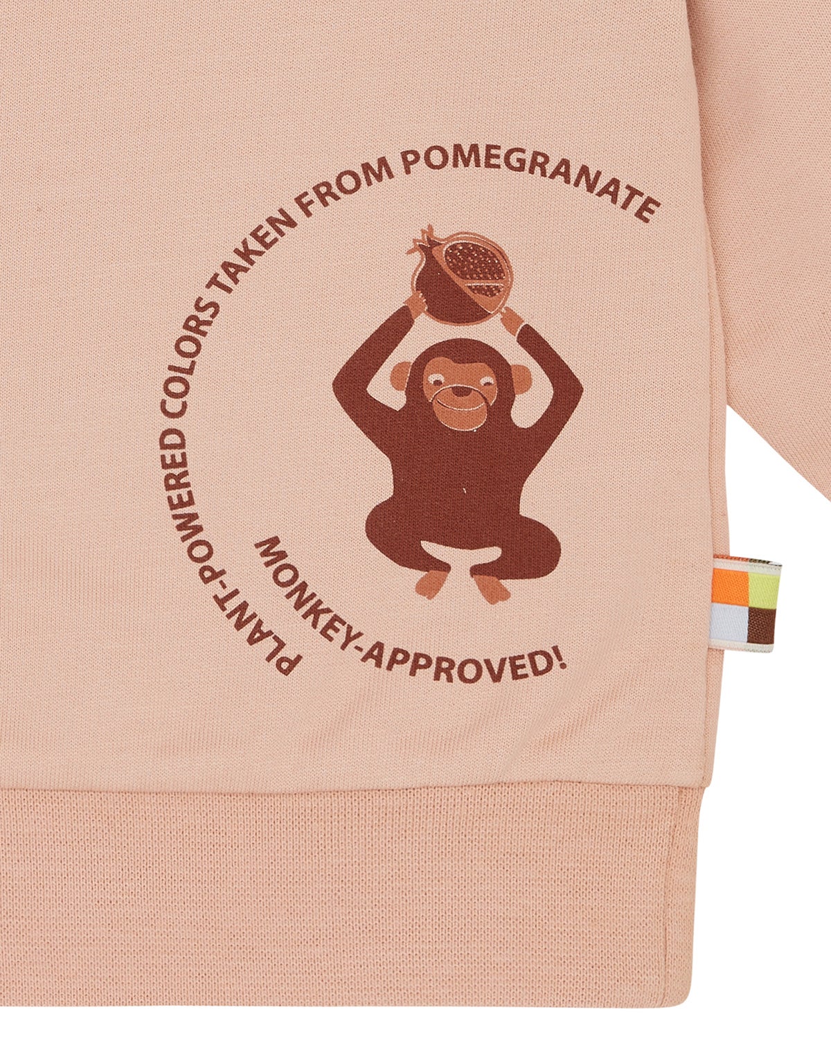 Sweatshirt mit Pflanzenfarben gefärbt - loud + proud - 1195 - pom - 62/68