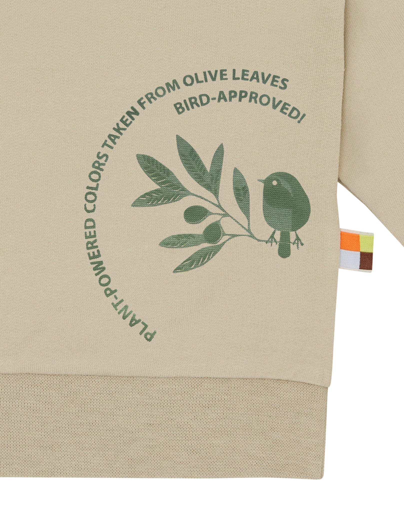 Sweatshirt mit Pflanzenfarben gefärbt - loud + proud - 1195 - oli - 62/68