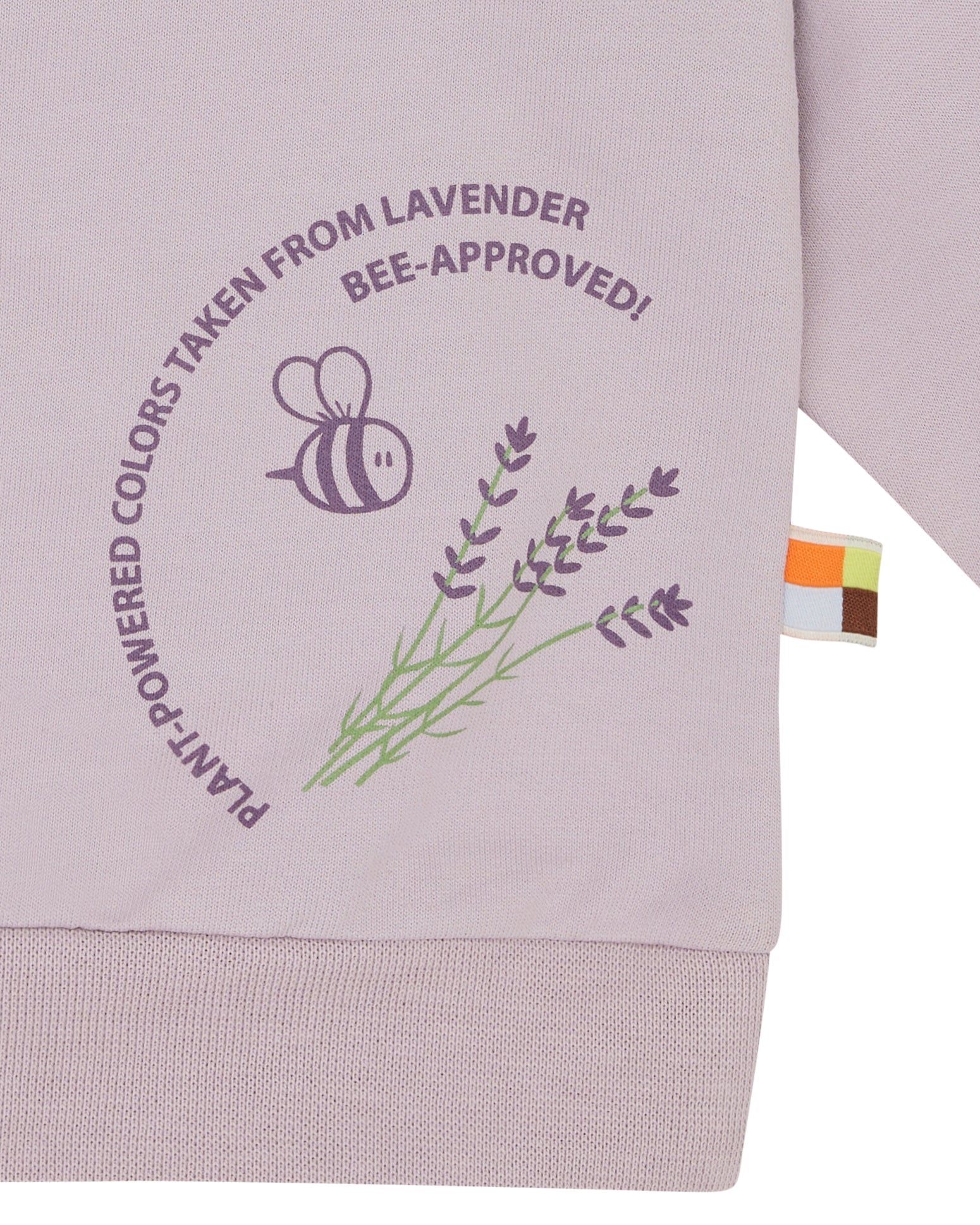 Sweatshirt mit Pflanzenfarben gefärbt - loud + proud - 1195 - lav - 62/68