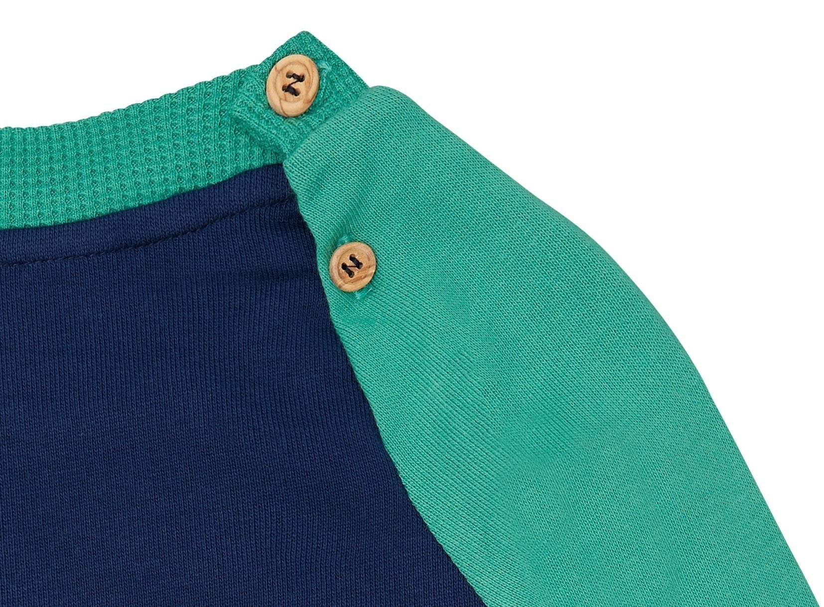 Sweatshirt mit Raglanärmeln - loud + proud - 1160 - ul/pla - 62/68