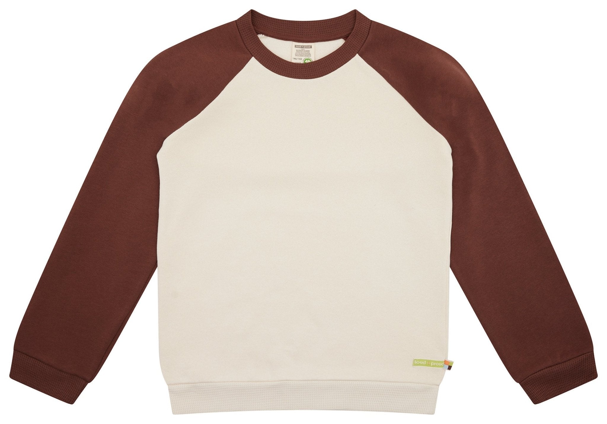 Sweatshirt mit Raglanärmeln - loud + proud - 1160K - van/woo - 134/140
