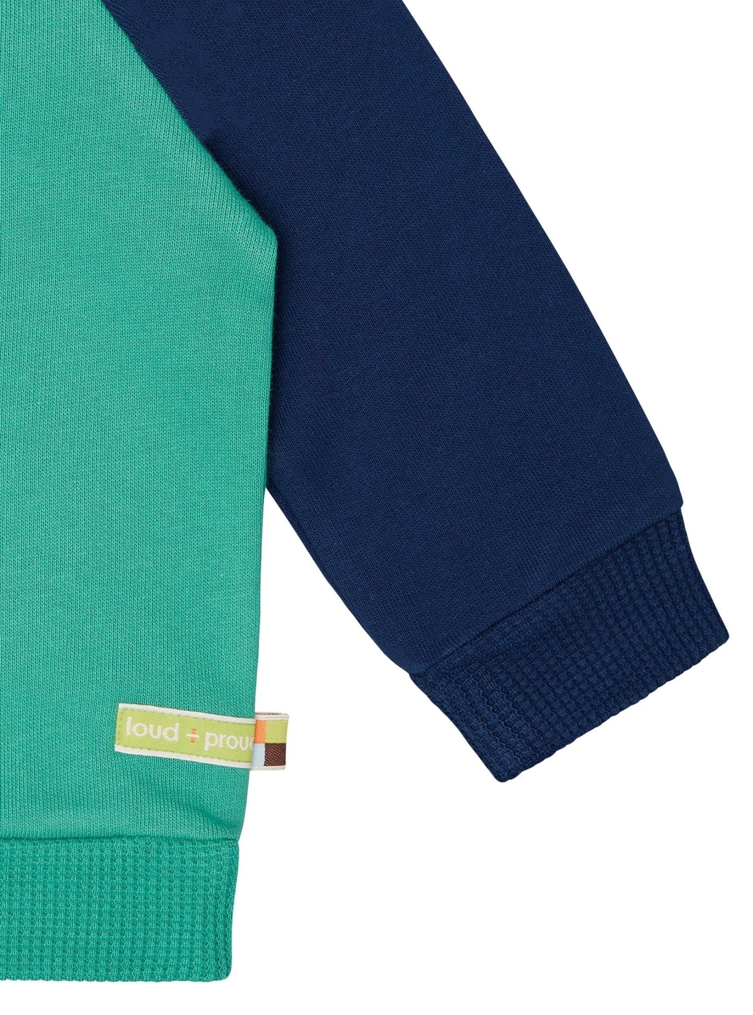Sweatshirt mit Raglanärmeln - loud + proud - 1160 - pla/ul - 62/68
