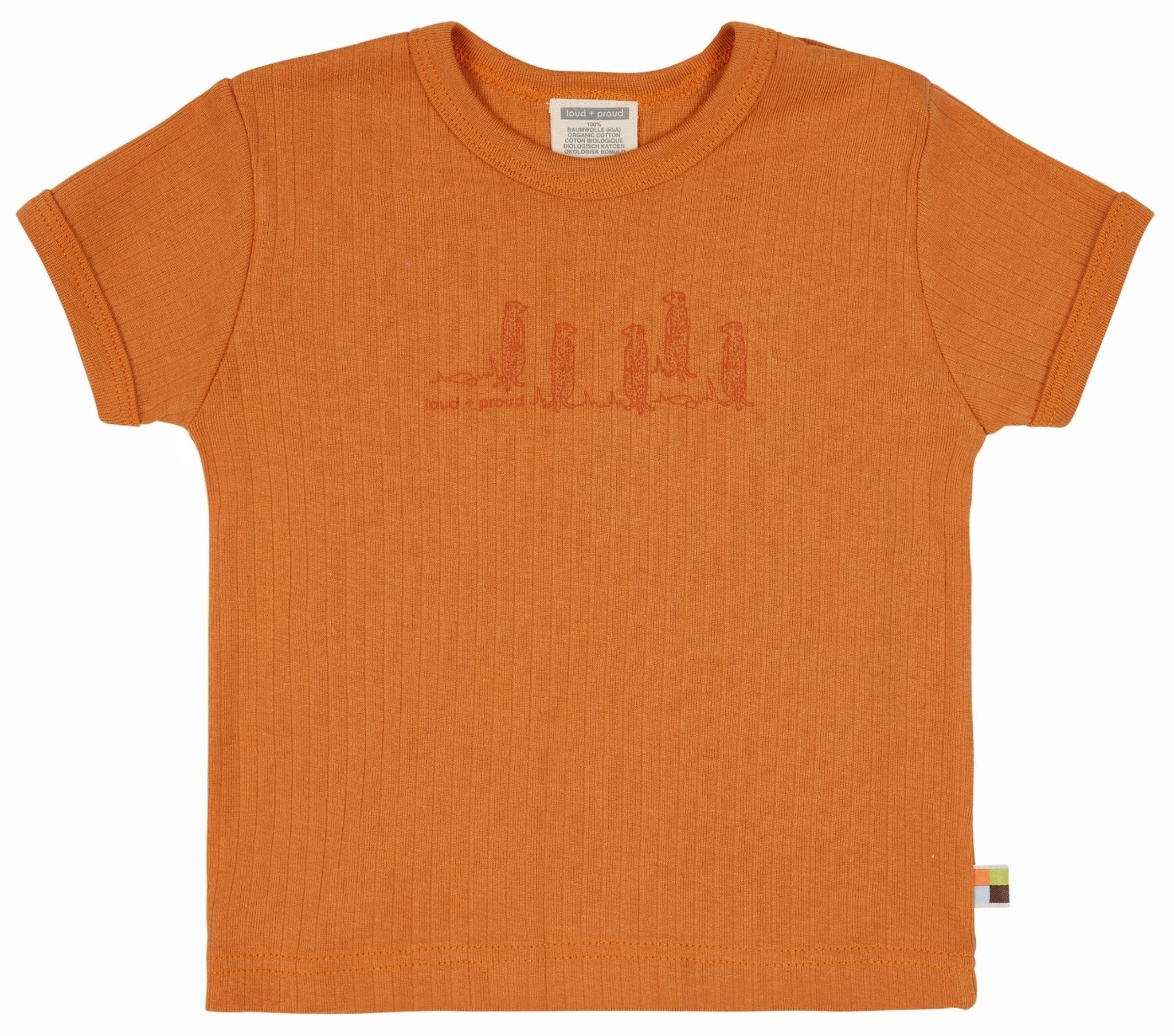 T-Shirt Derby Rib mit Druck - loud + proud - 1120 - car - 62/68
