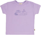 T-Shirt Derby Rib mit Druck - loud + proud - 1150 - lil - 62/68