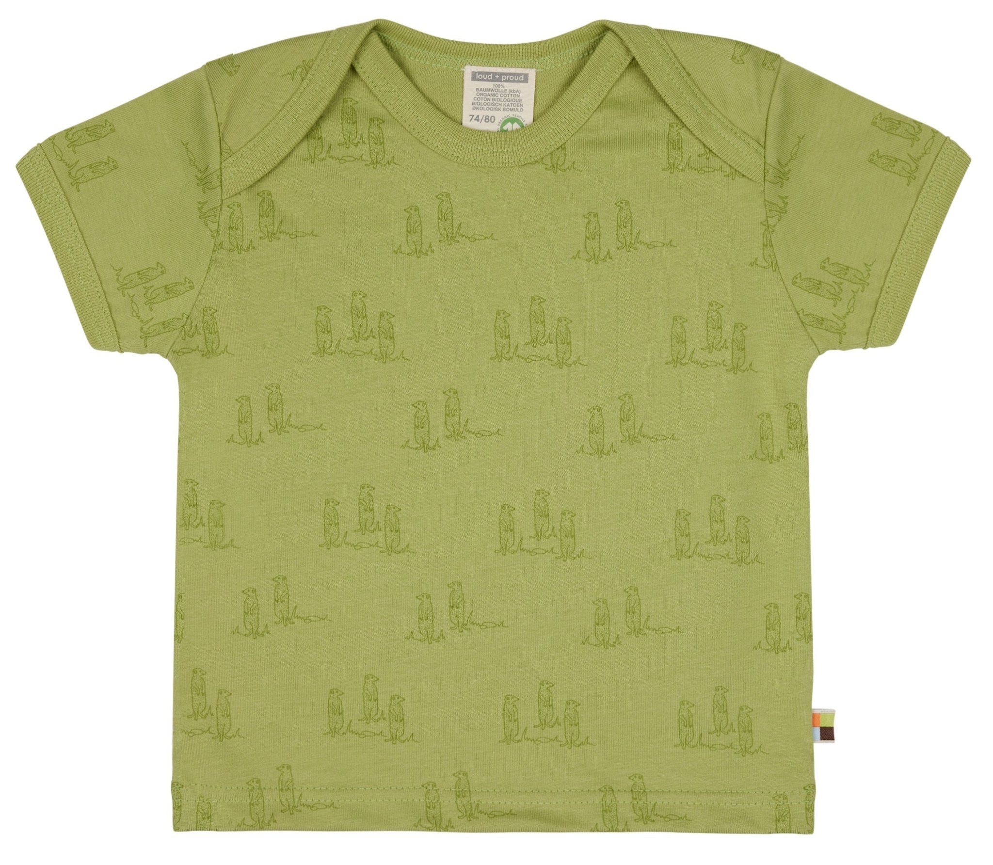T-Shirt Druck - loud + proud - 1124 - avo - 62/68