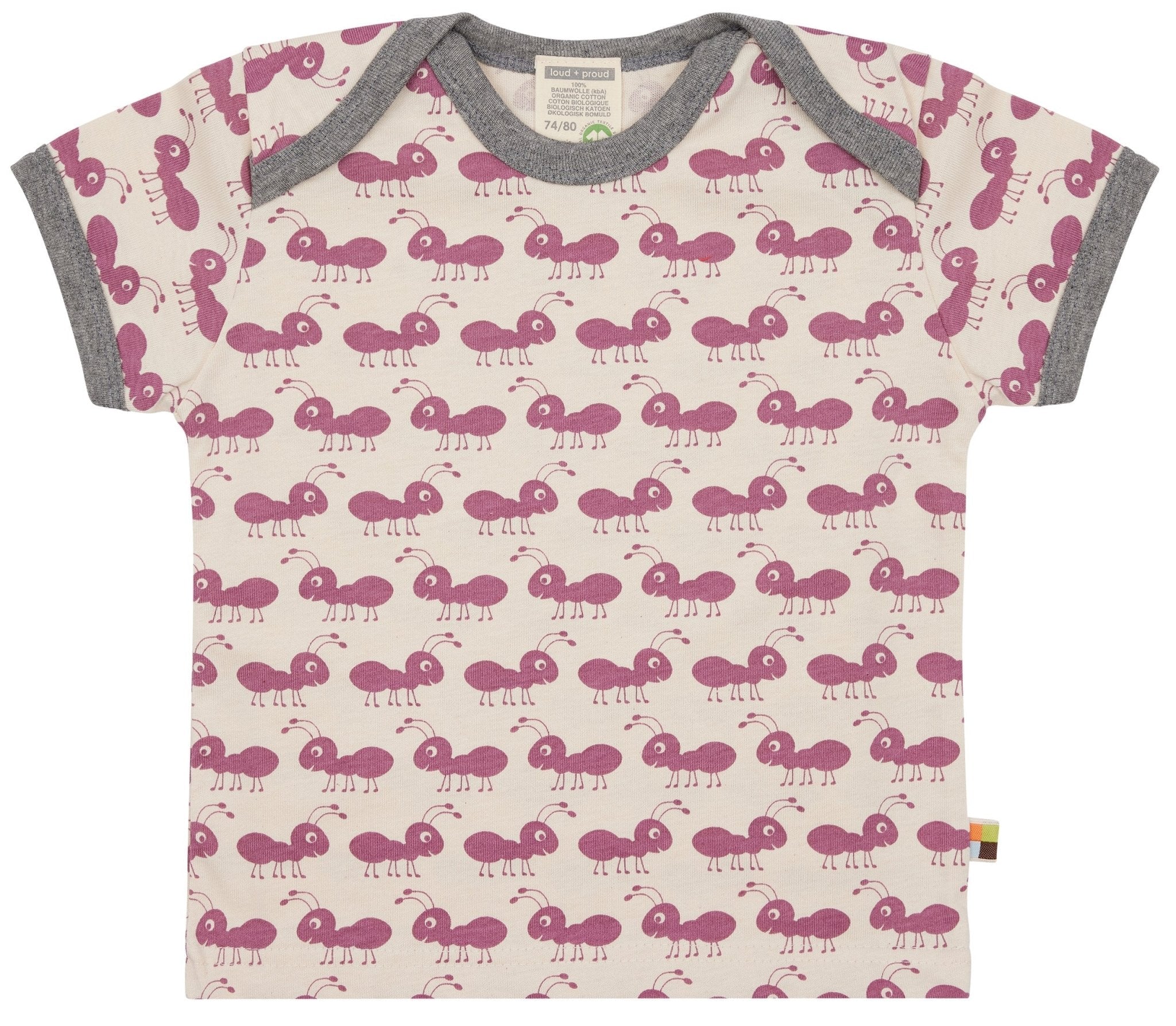 T-Shirt mit Druck Ameisen - loud + proud - 2076 - grp - 62/68