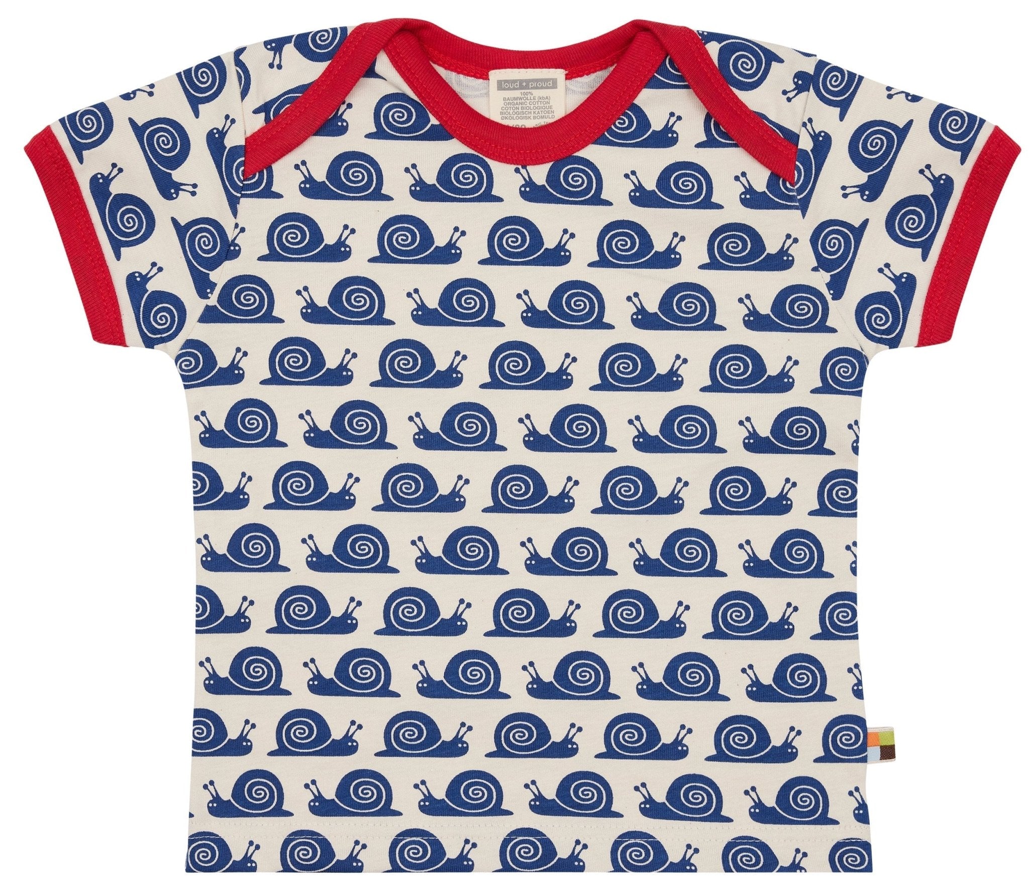 T-Shirt mit Druck Schnecken - loud + proud - 2092 - ul - 62/68