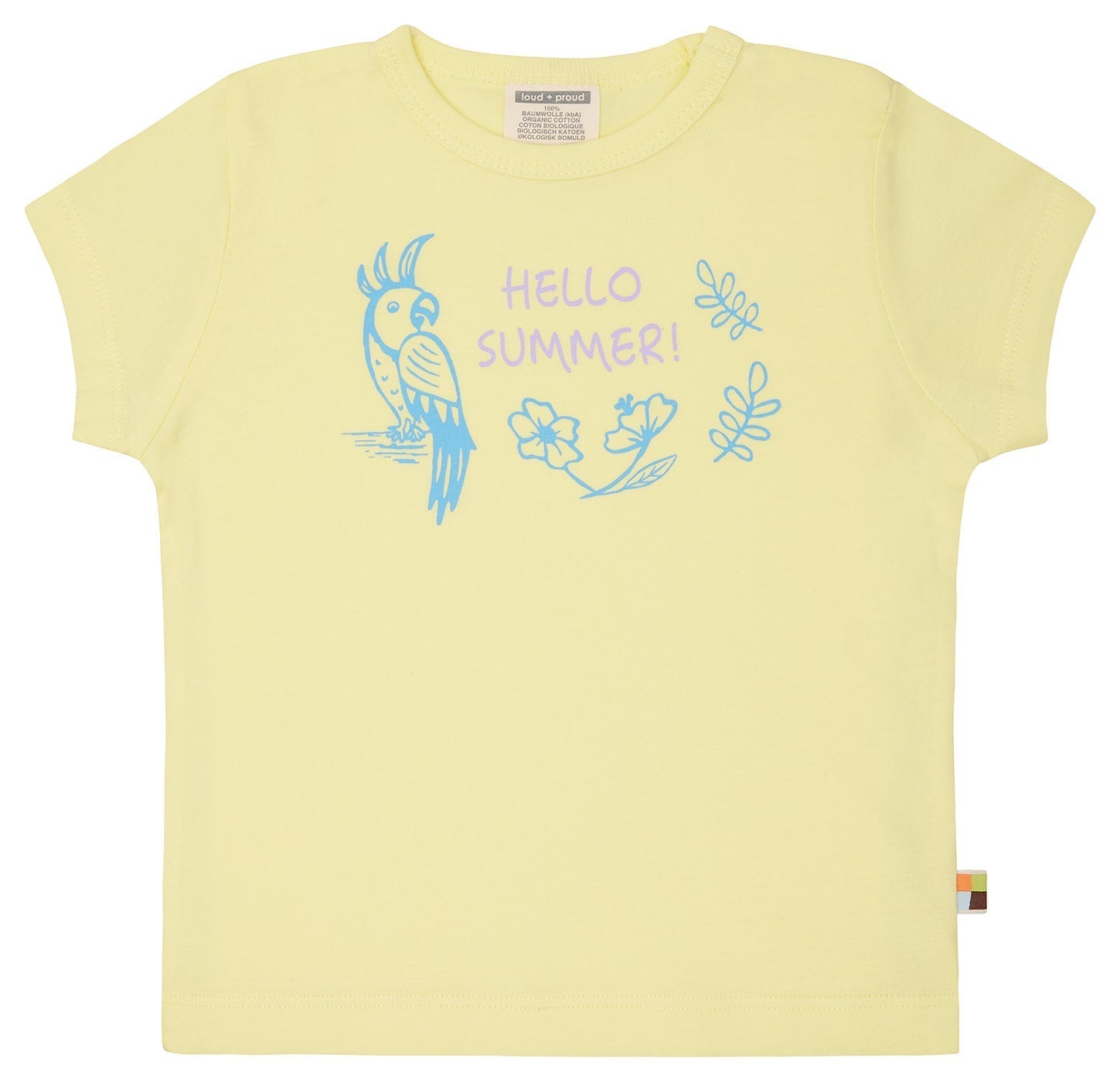 T-Shirt mit Druckmotiv - loud + proud - 1168 - bl - 62/68