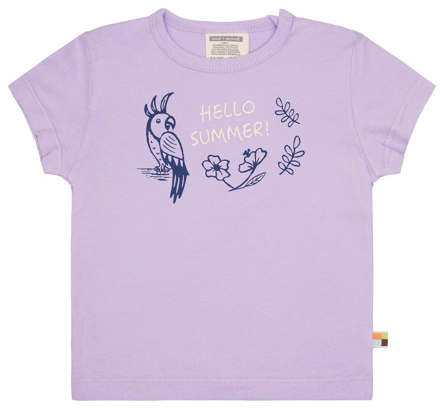 T-Shirt mit Druckmotiv - loud + proud - 1168 - lil - 62/68