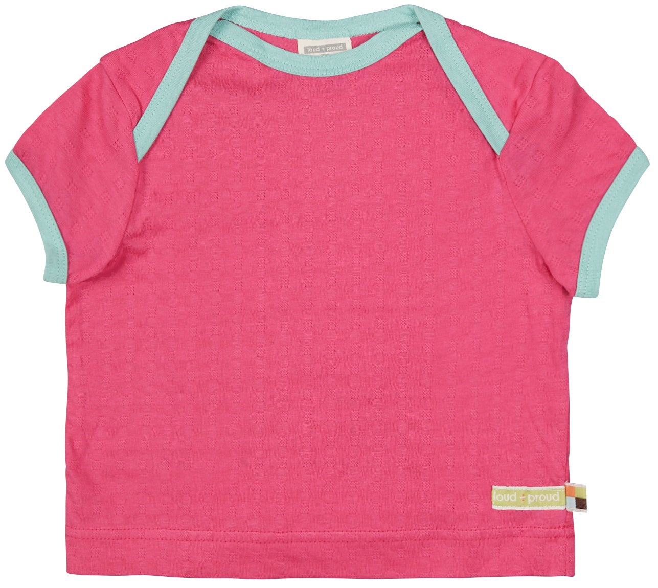  - T-Shirt mit Jacquard - Muster - loud + proud - 1058-aza-62/68