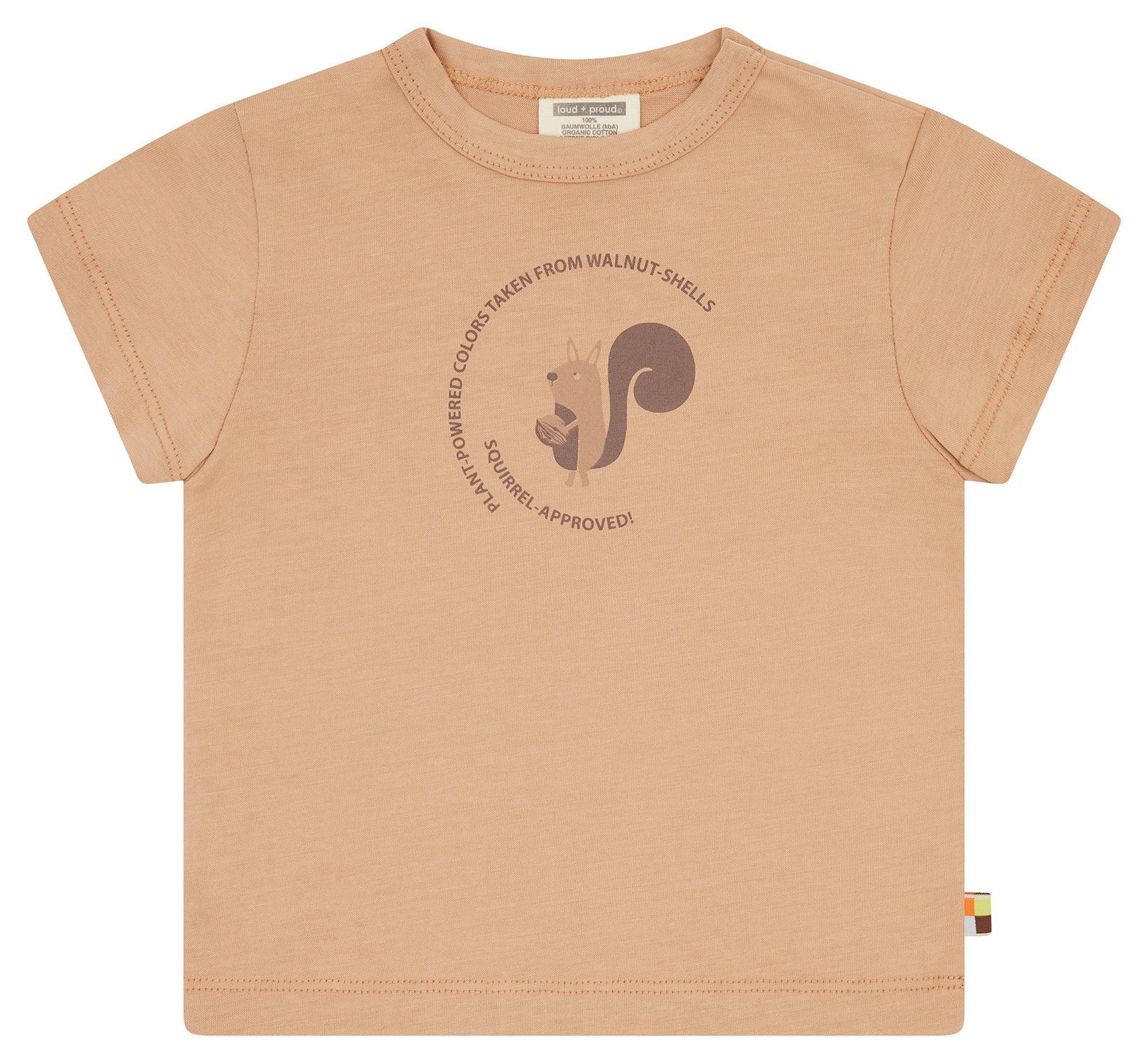 T-Shirt mit Pflanzenfarben gefärbt - loud + proud - 1194 - wal - 62/68