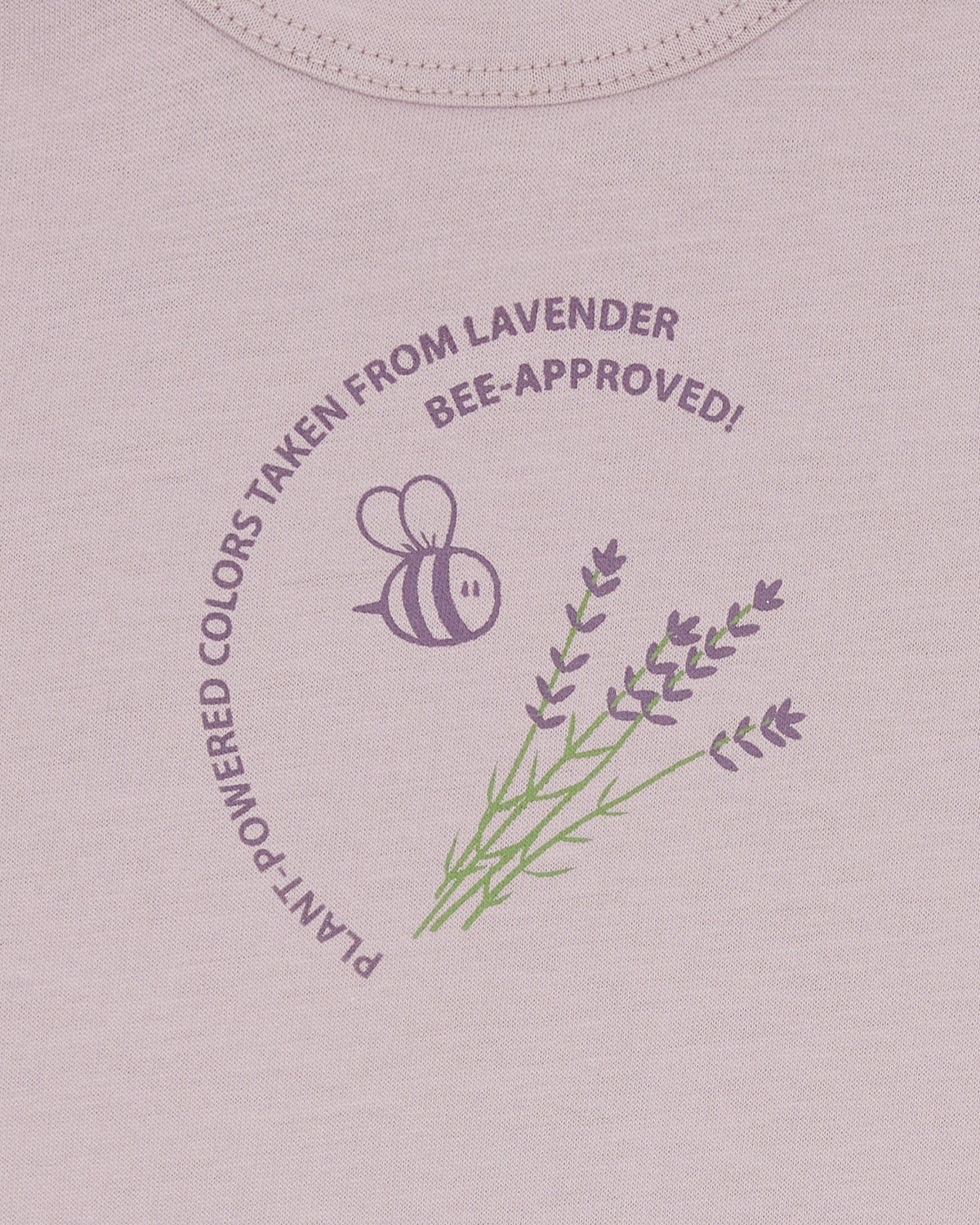 T-Shirt mit Pflanzenfarben gefärbt - loud + proud - 1194 - lav - 62/68