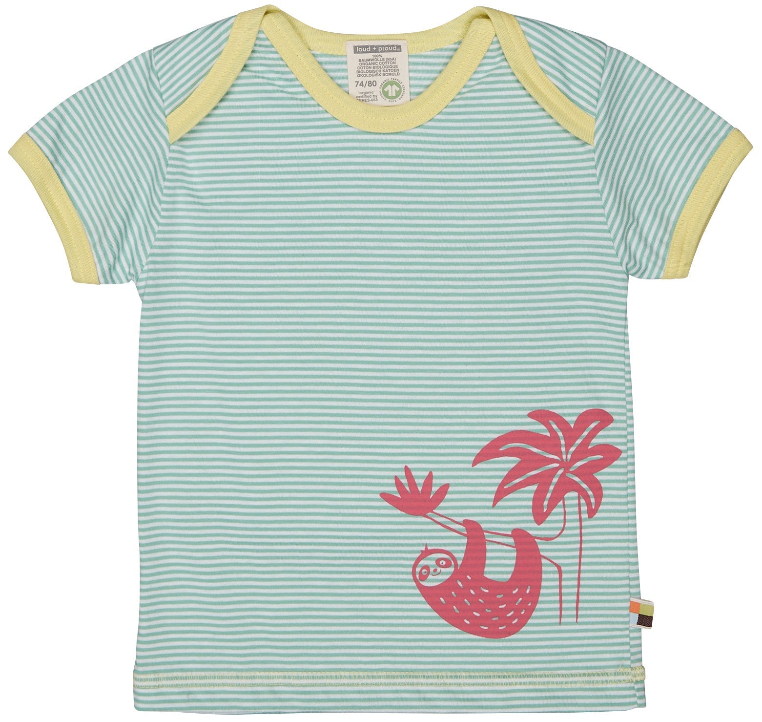  - T-Shirt Ringel m. Druck - loud + proud - 1036-min-62/68