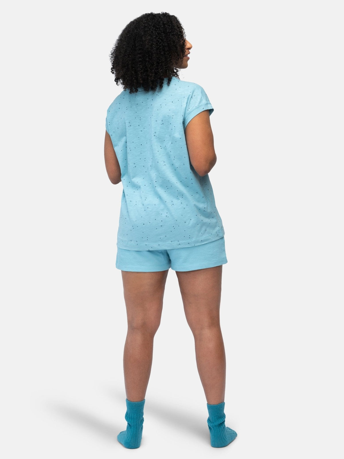 T-Shirt Slub Jersey mit Pünktchen - Druck - loud + proud - G103-lag-36