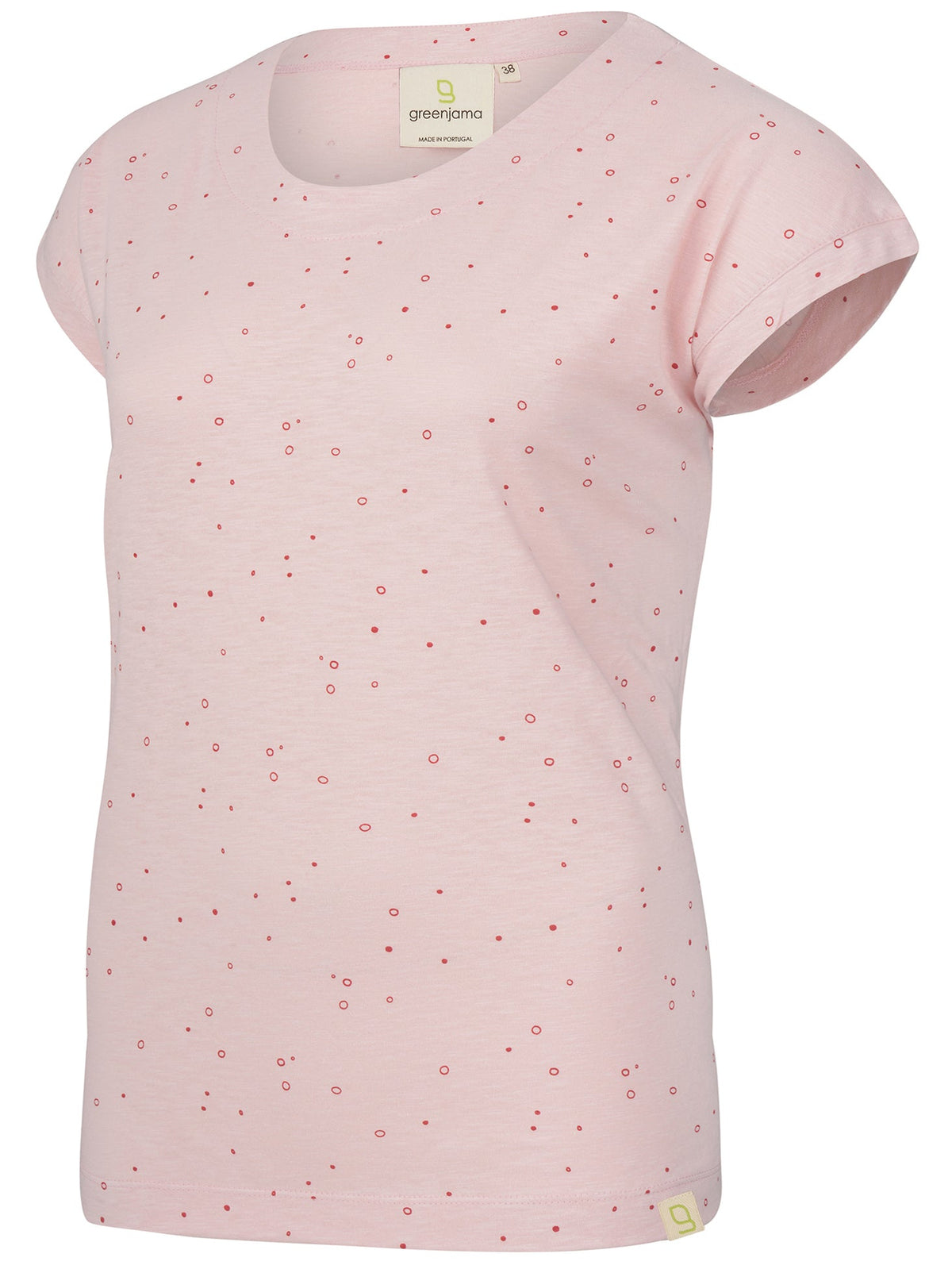 T-Shirt Slub Jersey mit Pünktchen - Druck - loud + proud - G103-rs-36