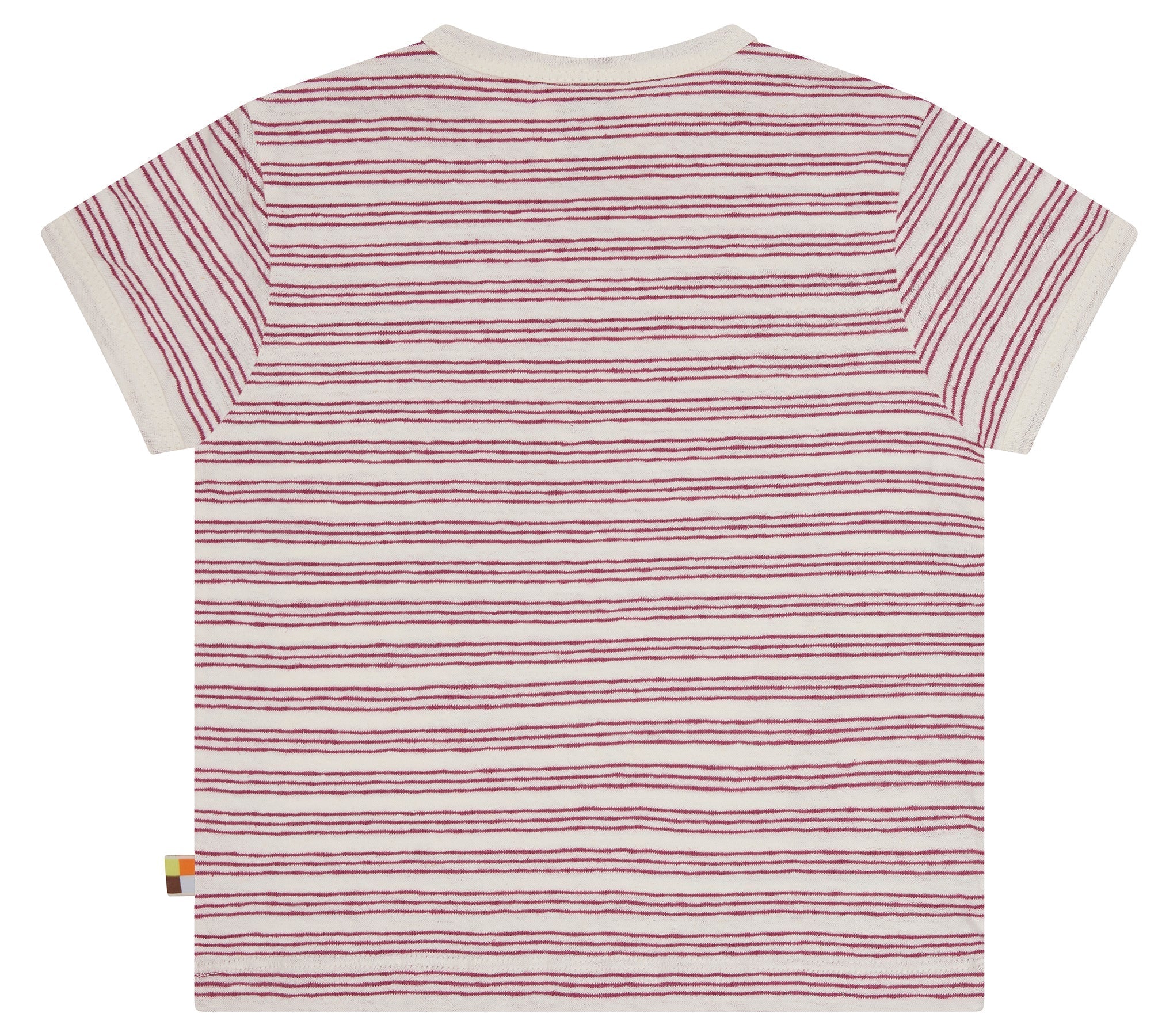 T-Shirt Streifen mit Leinen - loud + proud - 1179 - rou - 62/68