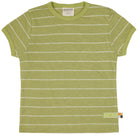 T-Shirt Streifen mit Leinen - loud + proud - 1114 - avo - 62/68