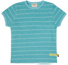 T-Shirt Streifen mit Leinen - loud + proud - 1114 - cya - 62/68