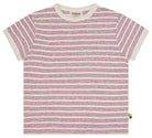 T-Shirt Streifen mit Leinen - loud + proud - 1179 - rou - 62/68