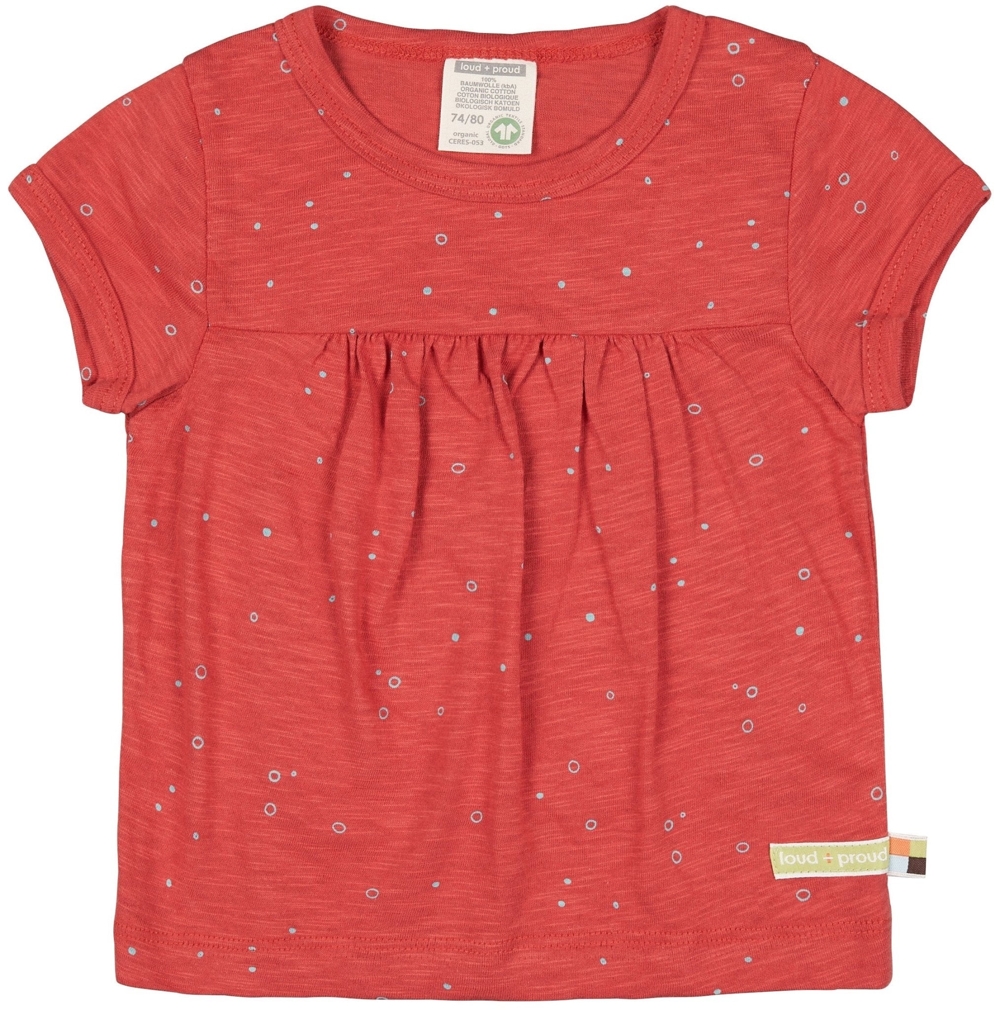  - Tunika Slub Jersey mit Druck - loud + proud - 1072-chi-62/68