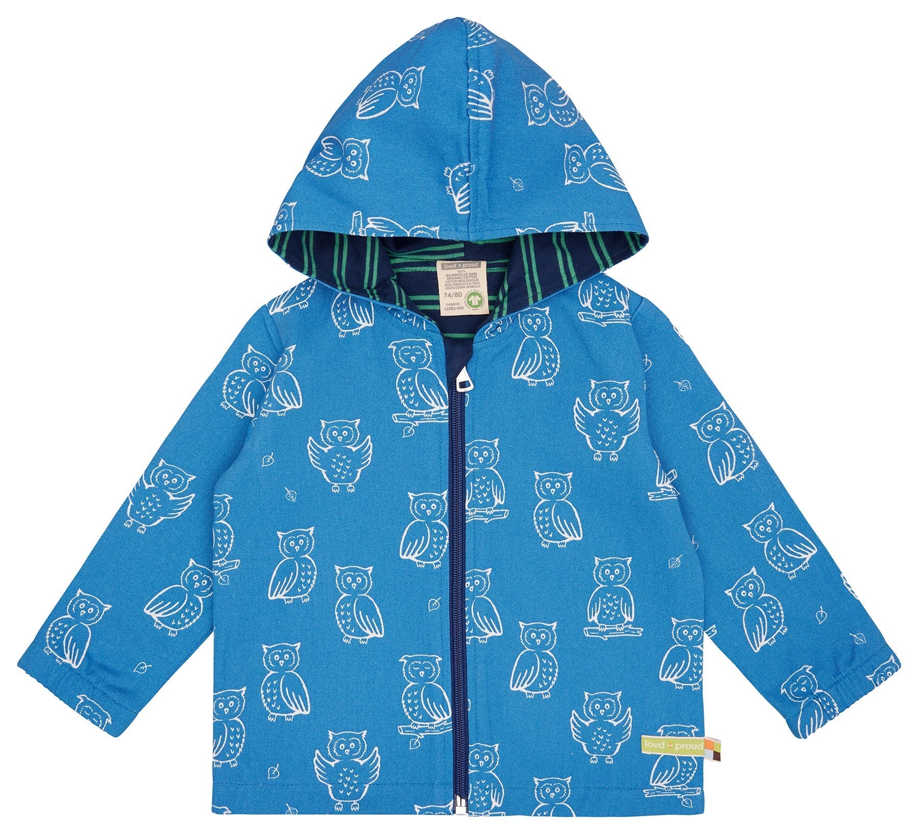 Wasserabweisende Jacke mit Druck - loud + proud - 3144 - azu - 62/68