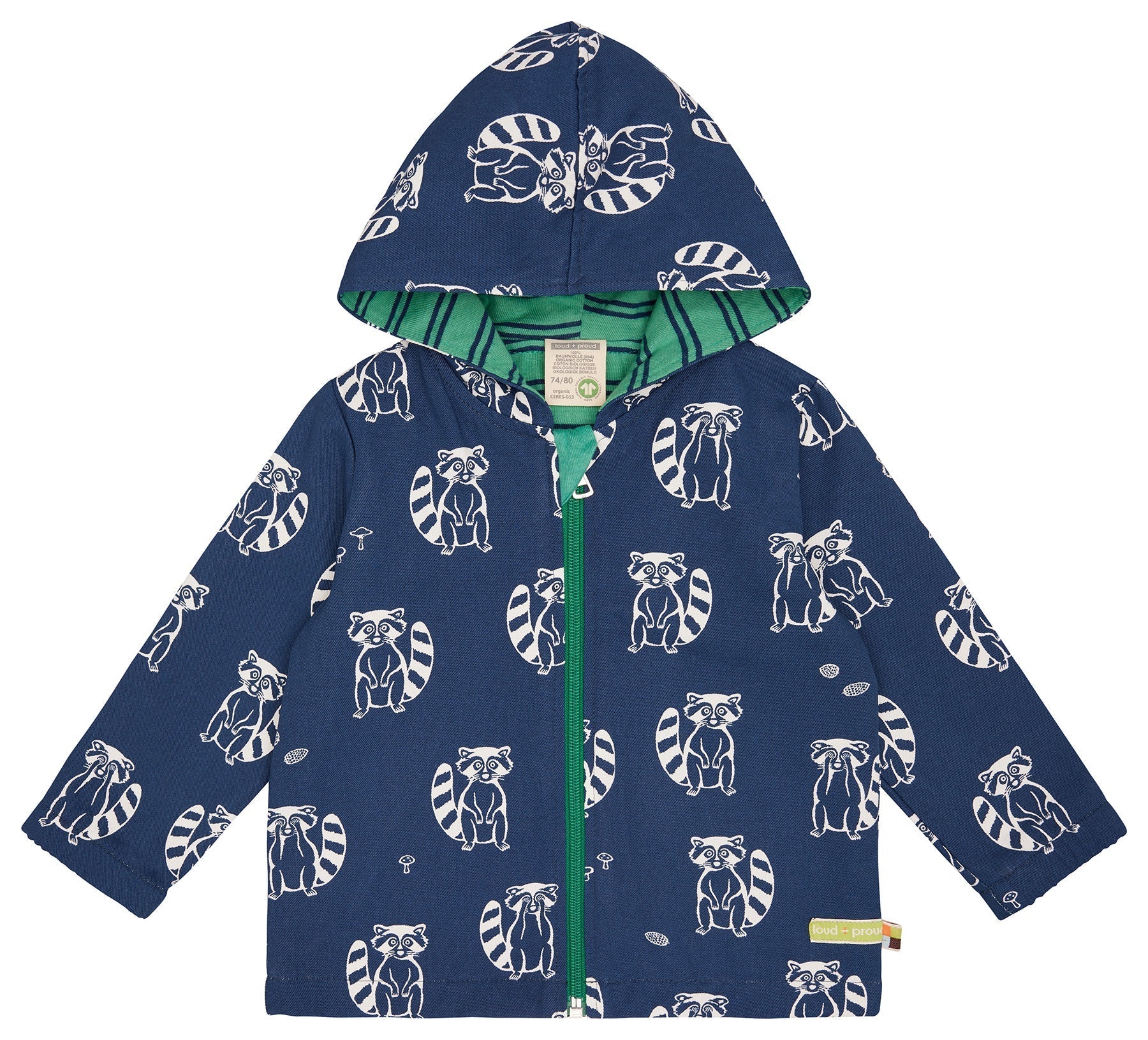 Wasserabweisende Jacke mit Druck - loud + proud - 3144 - ul - 62/68