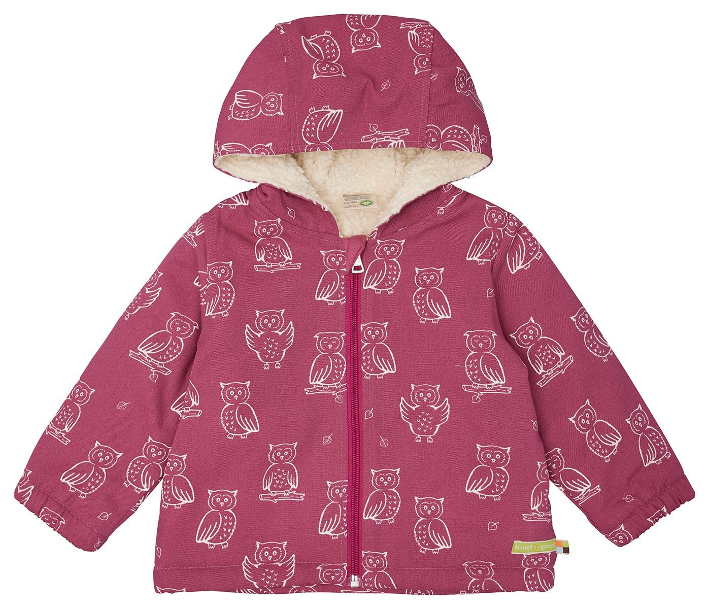 Wasserabweisende Jacke mit Teddyfutter - loud + proud - 3146 - rou - 62/68