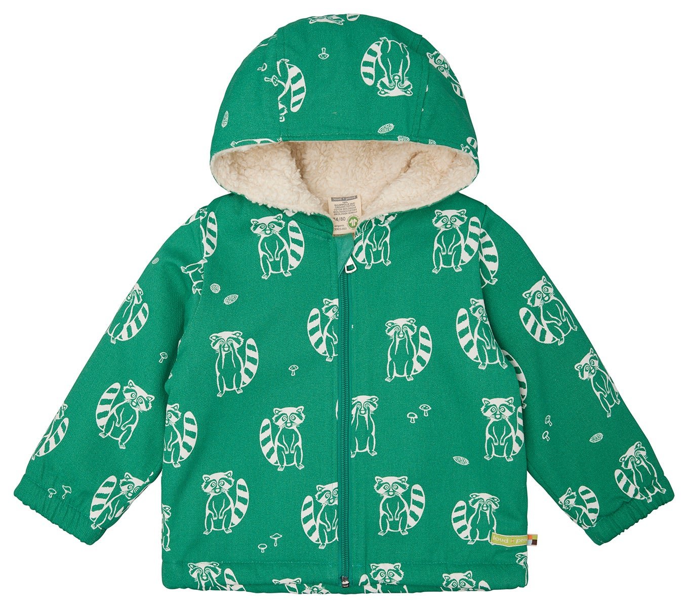 Wasserabweisende Jacke mit Teddyfutter - loud + proud - 3146 - pla - 62/68