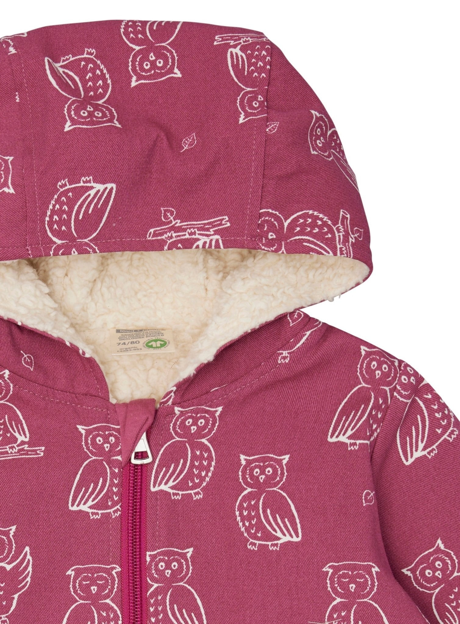 Wasserabweisende Jacke mit Teddyfutter - loud + proud - 3146 - rou - 62/68