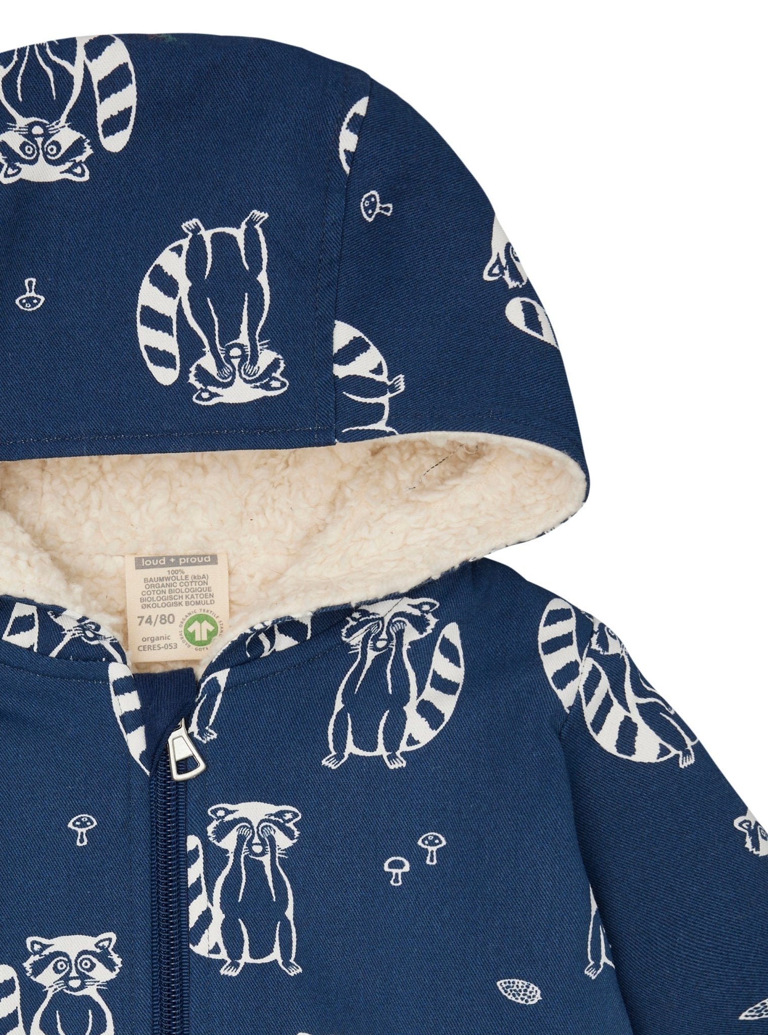 Wasserabweisende Jacke mit Teddyfutter - loud + proud - 3146 - ul - 62/68