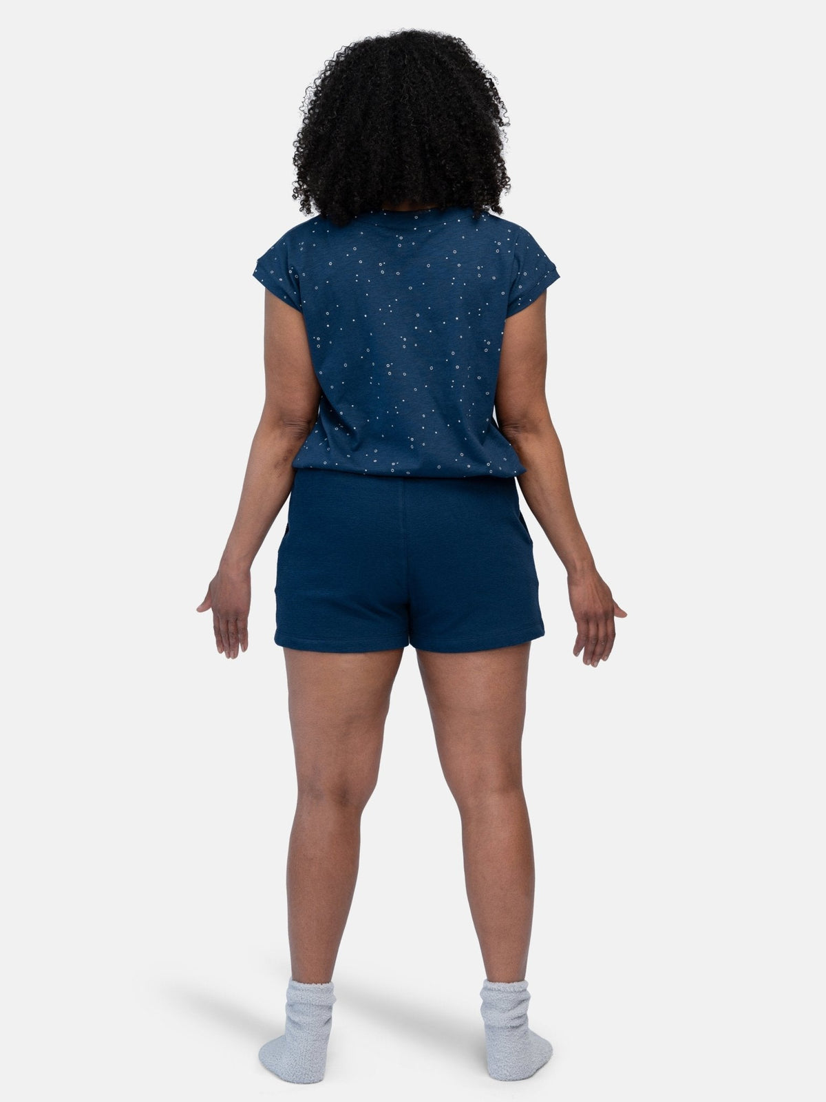 Weiche Jersey - Short in Strukturmuster - loud + proud - G412-ul-36