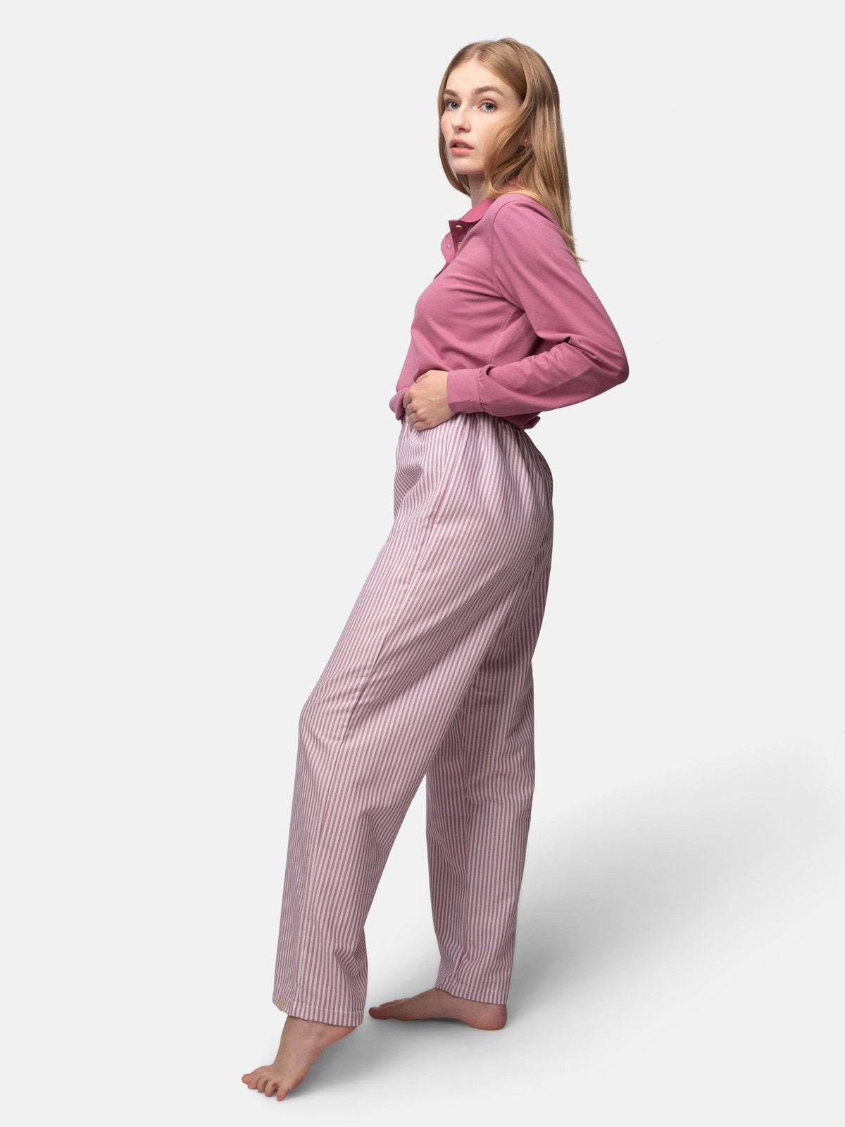 Weiche Pyjama - Hose mit Streifen - loud + proud - G407-grp-36