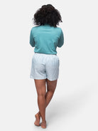 Weiche Pyjama - Shorts mit Streifen - loud + proud - G406-top-36
