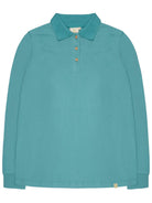 Weiches Langarm - Shirt mit Polo - Kragen - loud + proud - G203-top-36