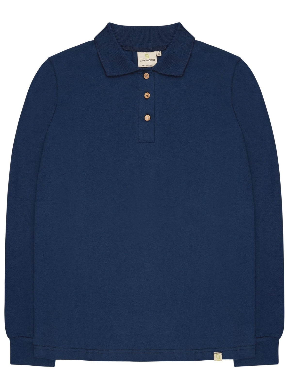 Weiches Langarm - Shirt mit Polo - Kragen - loud + proud - G203-ul-36