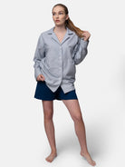 Weiches Pyjama - Hemd mit Streifen - loud + proud - G205-ul-36