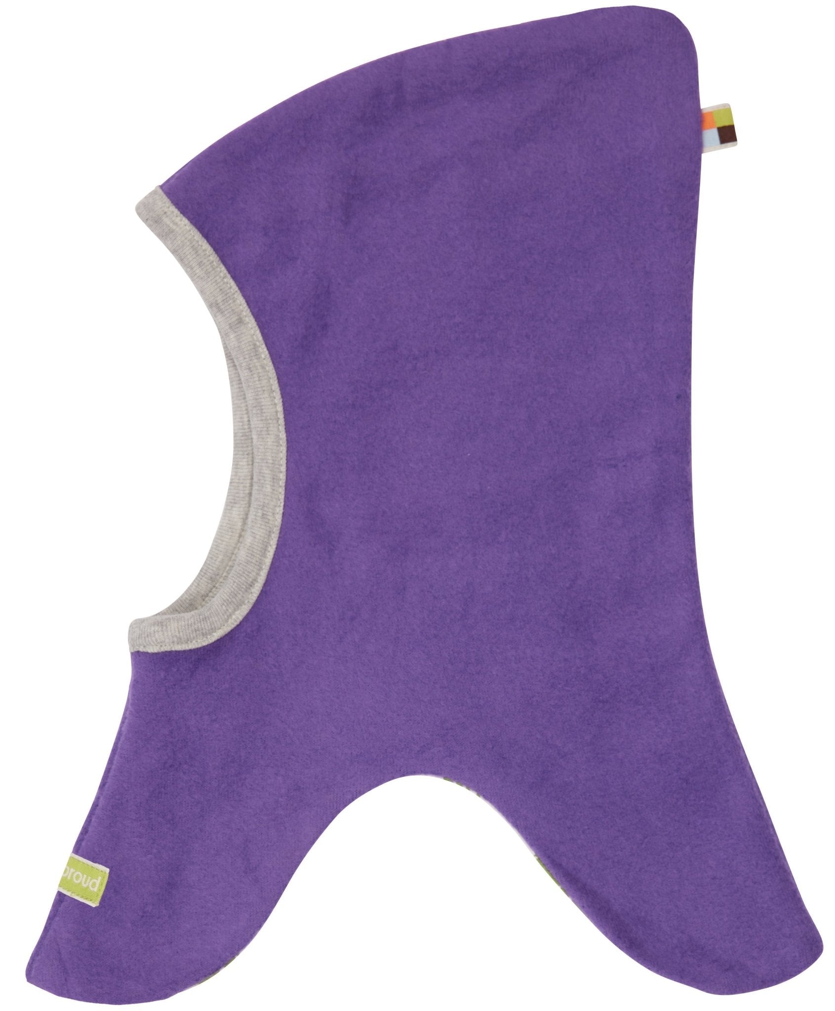 Wende - Schlupfmütze aus Baumwoll - Fleece - loud + proud - 7152 - vio - 62/68
