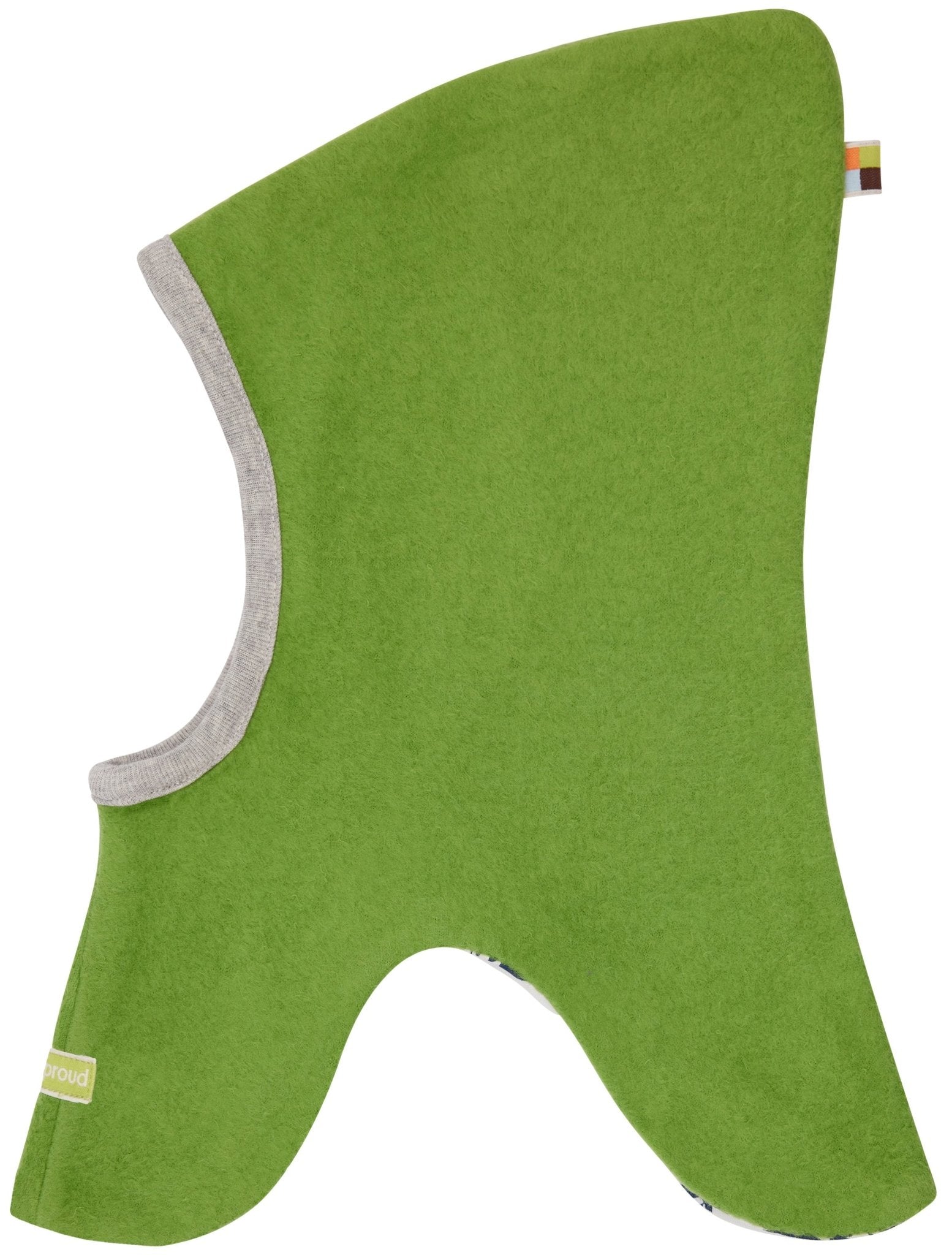 Wende - Schlupfmütze aus Baumwoll - Fleece - loud + proud - 7152 - grs - 62/68